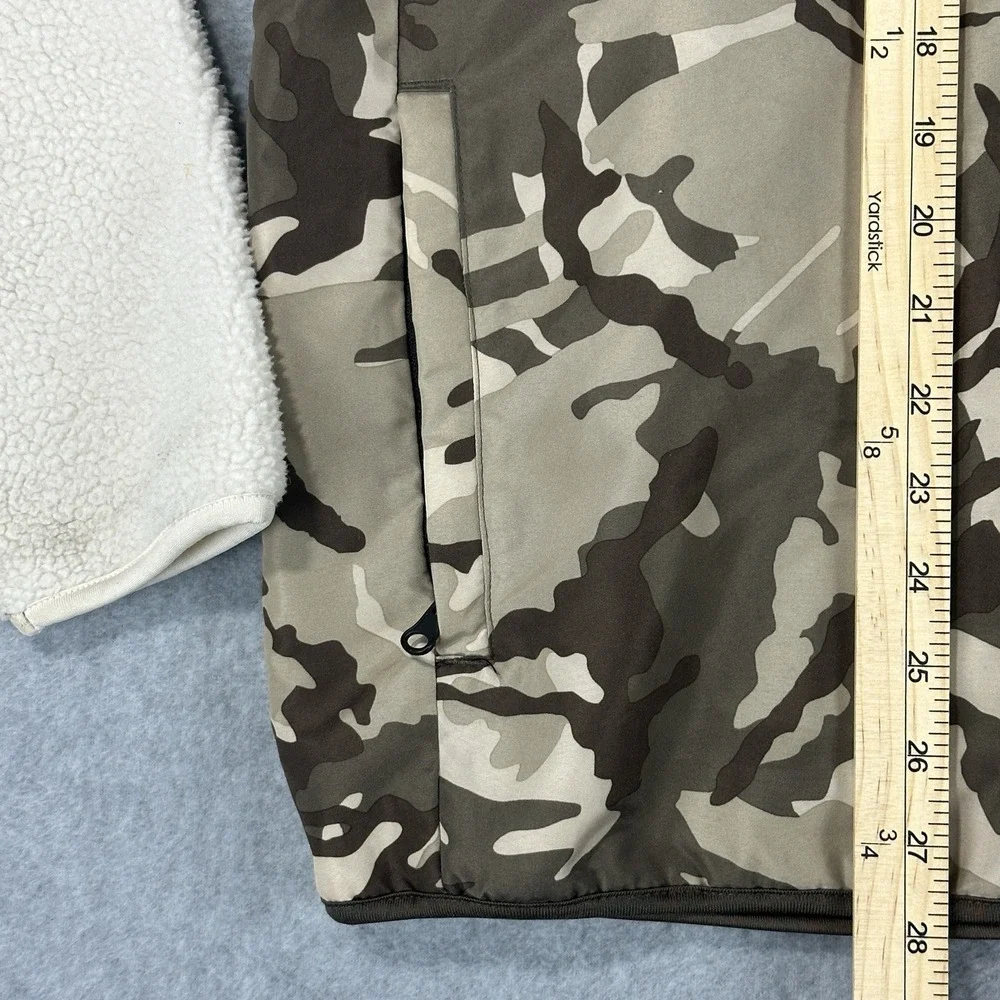 Camo Sherpa Snap-T Fleece Anorak Jacket Large‎ Outdoors Hunting Old Navy